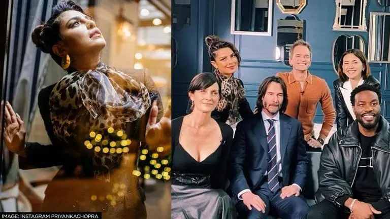 Priyanka Chopra goes all-black with messy bun at Matrix 4 event with Keanu Reeves & gang Priyanka Chopra