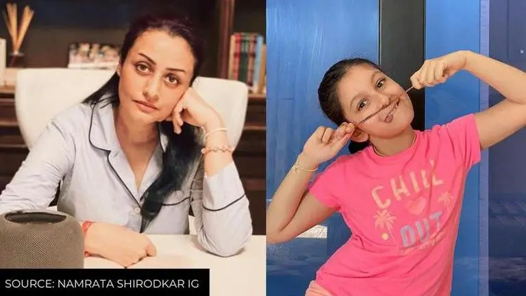 Mahesh Babu's wife Namrata captures their little girl Sitara having her 'Brain Food' Mahesh Babu