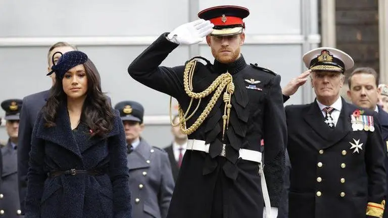 Royal farewell: Harry, Meghan on final duty before new life