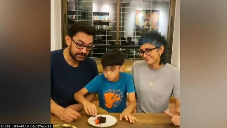 Aamir Khan, Kiran Rao reunite to celebrate son Azad's b'day after split; see inside pics Aamir Khan, Kiran Rao, Azad Rao, Azad Rao's birthday