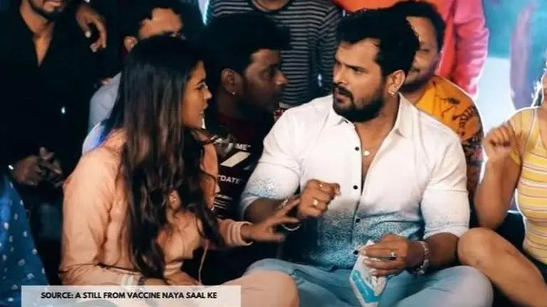 Khesari Lal Yadav's 'Vaccine Naya Saal Ke' is a song that one should not miss; Watch Video Khesari Lal Yadav