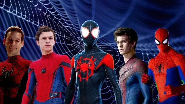 How SpiderVerse reinvented 60-year-old legacy of the web slinging superhero Tobey Maguire, Tom Holland, Andrew Garfield, and Miles Morales from Marvel (Image: Republic)