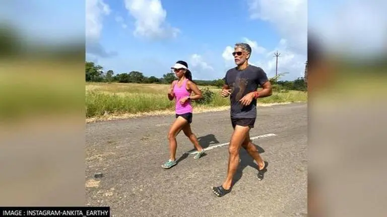 Milind Soman finally reveals who clicks pictures of him and Ankita on their run Milind Soman
