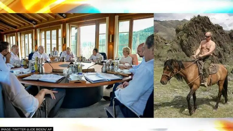 G7 Summit: Boris Johnson, other leaders mock Putin's 'bare-chested horseback ride' | Watch G7