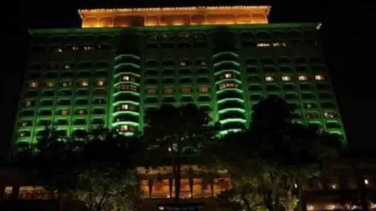 Taj Mahal, Delhi lights up in Bharat Mandapam colours ahead of G20 submit Taj Mahal