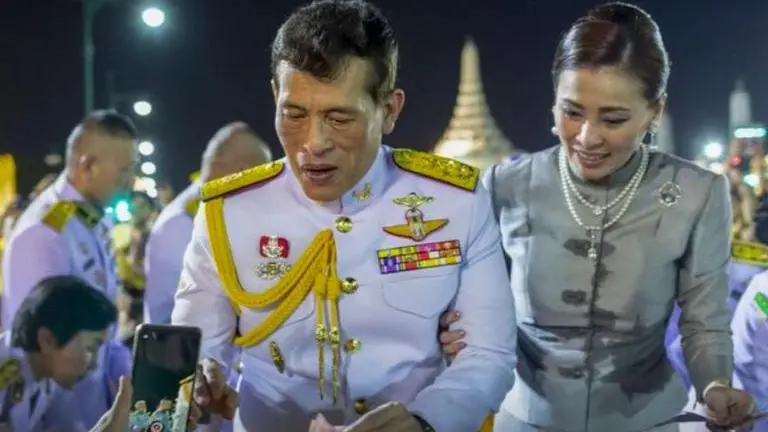 Thai King at ceremony marking his father's birth