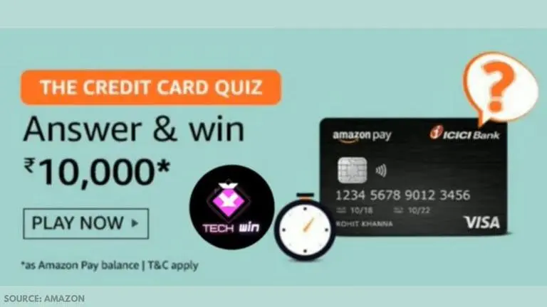 Amazon The Credit Card Quiz answers for January 20: Win Amazon Pay balance of Rs 10,000 Amazon The Credit Card quiz