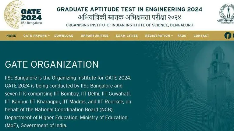 GATE 2024 registration, exam dates OUT; 1 new paper added, 2-paper combinations introduced GATE 2024 Notification Updates
