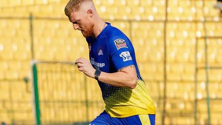 IPL 2023: Chennai Super Kings are hopeful of Ben Stokes' recovery ahead of SRH clash Ben Stokes in action