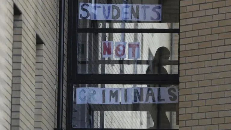 Protester reax at demo against UK virus measures Protester reax at demo against UK virus measures