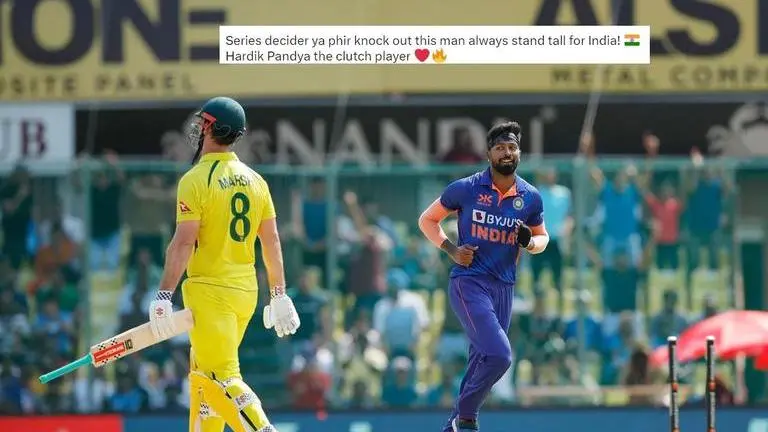 IND vs AUS: Hardik Pandya hailed as MVP of Indian team after dazzling display in 3rd ODI Hardik Pandya