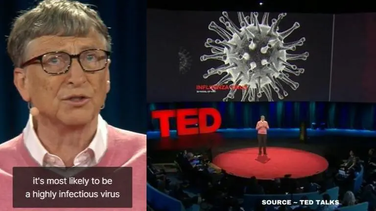 Did Bill Gates' Ted Talk in 2015 predict the dangers of Coronavirus pandemic? bill gates ted talk