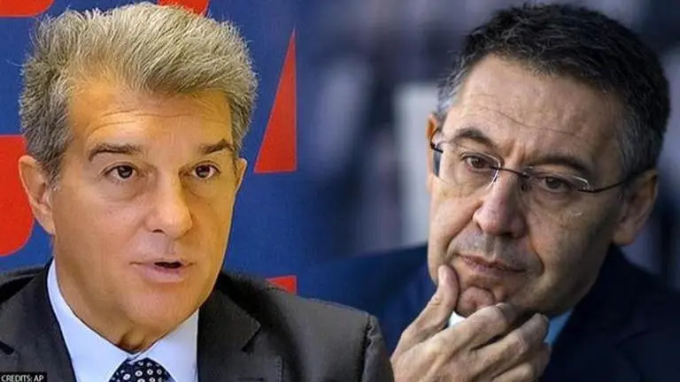 Barcelona chief Laporta slams Bartomeu for €1.35b debt, asks players to take pay cut again Barcelona