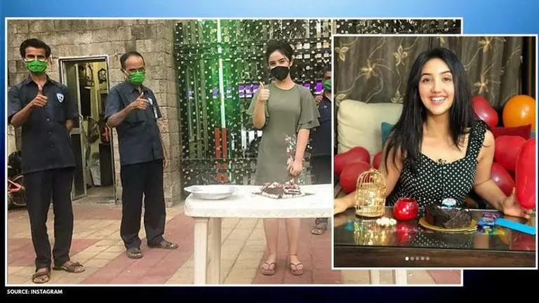 Ashnoor Kaur rings in 16th birthday with 'corona fighters', cuts cake with watchmen Ashnoor Kaur