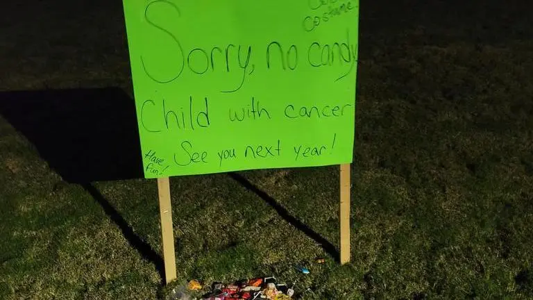 Trick-or-treaters leave candy for kid battling cancer, mum’s heartfelt post goes viral Halloween