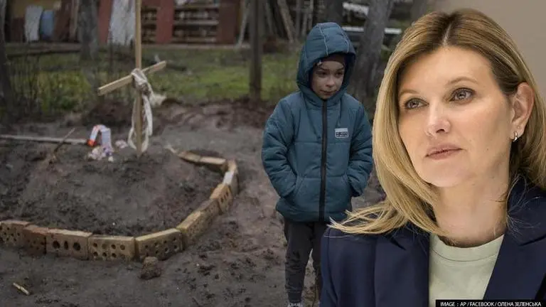 Ukraine's first lady says Russia waging war against 'our future' by targetting children Ukraine's first lady