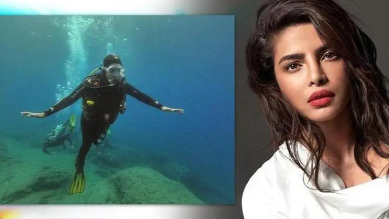Priyanka Chopra goes scuba diving in Spain; Parineeti says 'you're joining the wild side' Priyanka Chopra