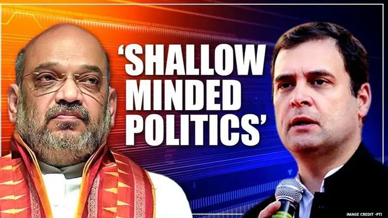 'Shouldn't say what makes China & Pak happy': Amit Shah slams Rahul's 'shallow politics' Amit Shah