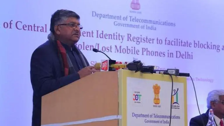 Ravi Shankar Prasad launches CEIR to facilitate tracing of stolen or lost mobile phones Ravi