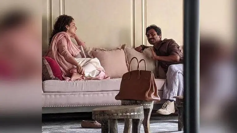 Kangana Ranaut and Nawazuddin discuss 'Tiku Weds Sheru' at Bandra office; shares pic Kangana Ranaut