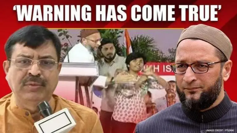 BJP leader rips into AIMIM over pro-Pak slogans, says 'warning to protestors came true' BJP