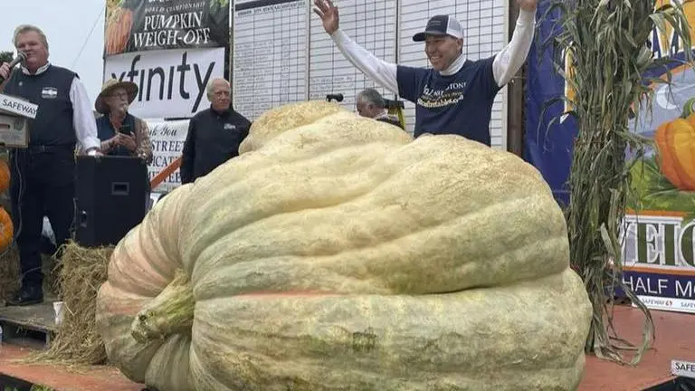 2,560-pound pumpkin wins California contest; sets record