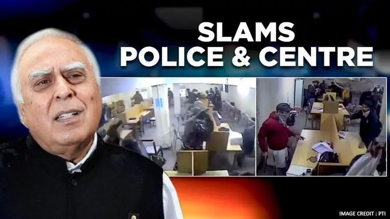Sibal slams Centre and Delhi police over CCTV footages of police action from Jamia library Sibal