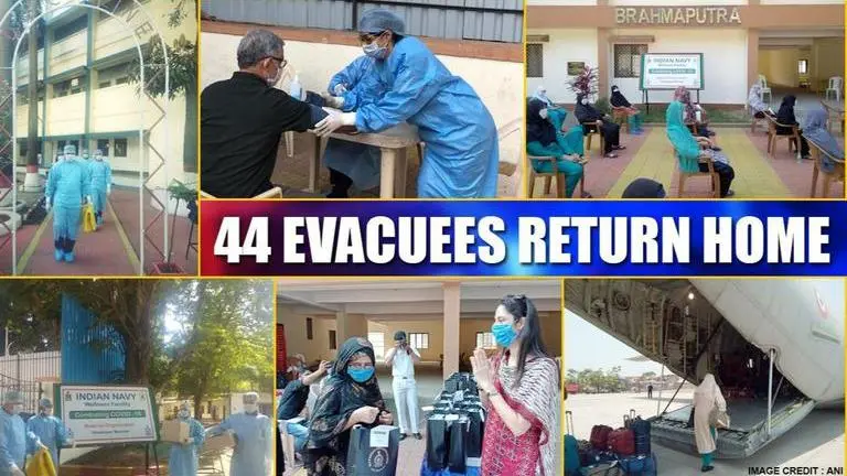 44 Indian evacuees from Iran successfully complete Covid isolation in Mumbai Naval outpost Mumbai