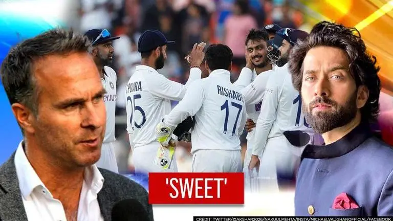 As Michael Vaughan calls India v England pitch 'awful', Nakuul Mehta gives sarcastic reply As Michael Vaughan calls India v England pitch 'awful', Nakuul Mehta gives sarcastic reply