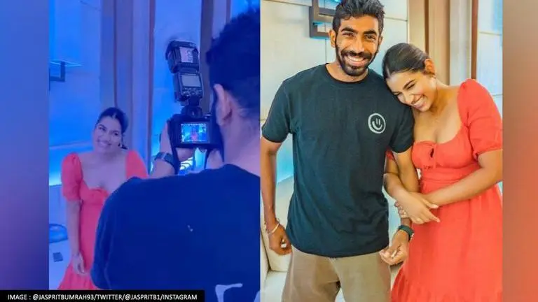 Jasprit Bumrah celebrates wife Sanjana Ganesan's birthday with adorable video; WATCH Jasprit Bumrah