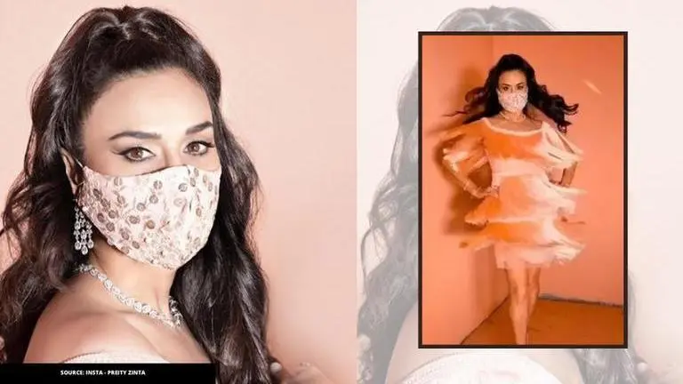 Preity Zinta goes 'peachy' for a fashion shoot; watch the 'edited BTS' video Preity Zinta