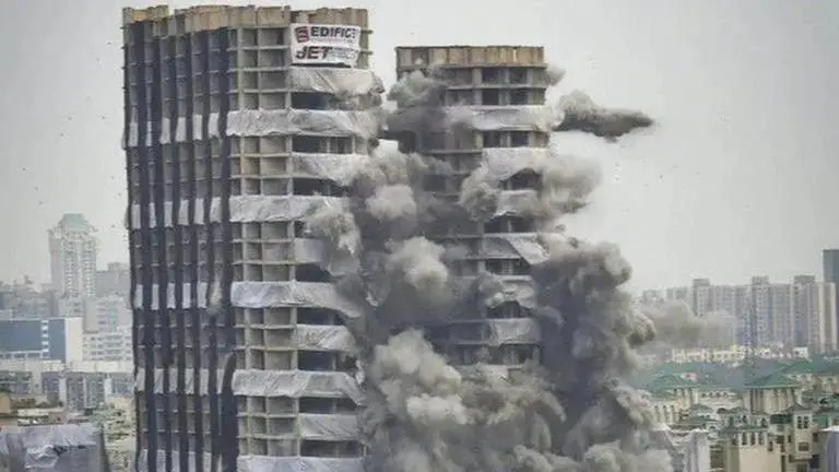 Noida Twin Towers demolition: Noise peaked at 101.2 decibels during implosion Noida