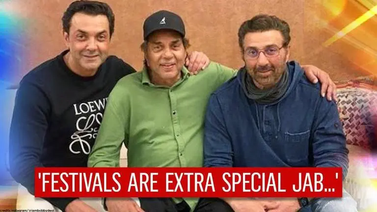 Deols send festive greetings, Dharmendra tells Bobby, 'love you for respect for nation'
