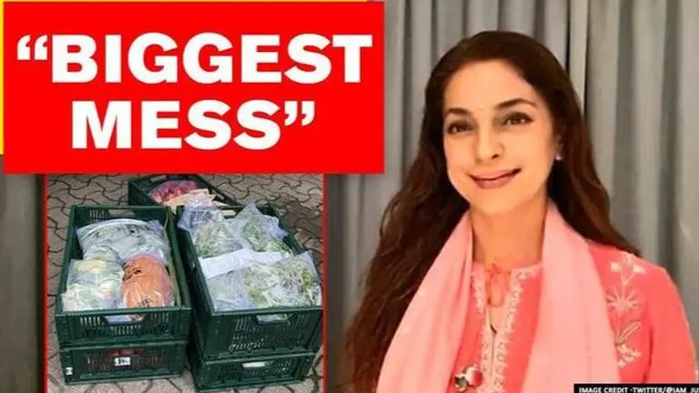 'Don't know whether to laugh or cry': Juhi Chawla on 'mess' after ordering vegetables home