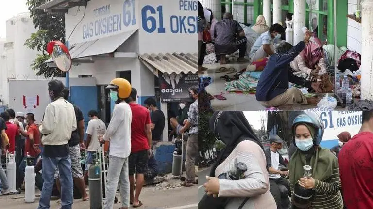 As COVID-19 cases soar in Indonesia, oxygen crisis deepens its roots COVID-19