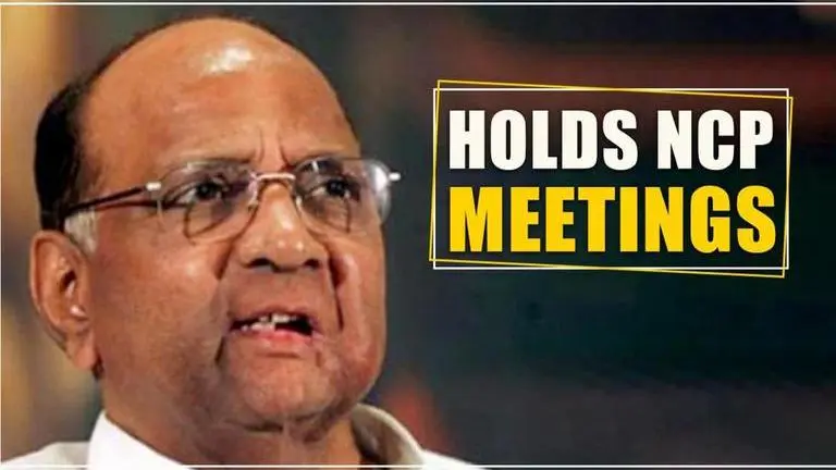 Maharashtra: NCP chief Sharad Pawar holds party meetings in Mumbai Maharashtra