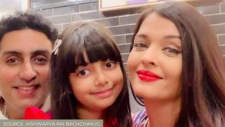Aishwarya Rai Bachchan shares glimpse of 'happy' moment with Aaradhya and Abhishek Aishwarya Rai Bachchan