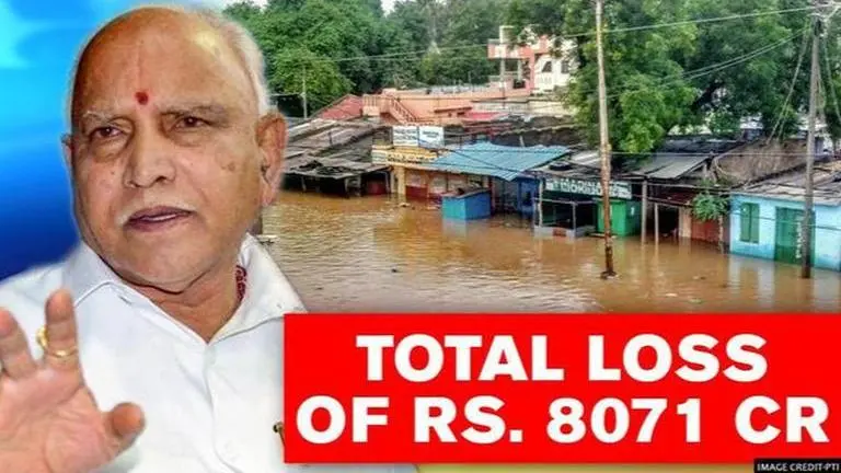 Karnataka: Floods incur total loss of Rs 8,071 cr; CM requests Centre to release funds Karnataka