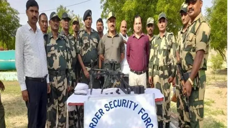 Pakistan-origin drone carrying narcotics found in Rajasthan's Gharsana Rajasthan