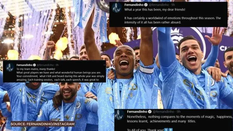 Manchester City captain Fernandinho tweets 12-part message, could he be leaving? Manchester City