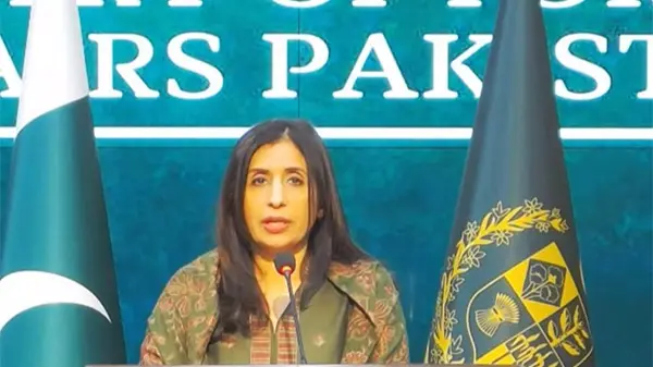 Pakistan Ministry of Foreign Affairs Spokesperson Mumtaz Zahra Baloch.