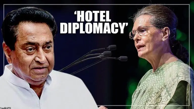 Congress leaders rake up 'hotel diplomacy'; blame BJP for 'blatant killing of democracy' Madhya Pradesh