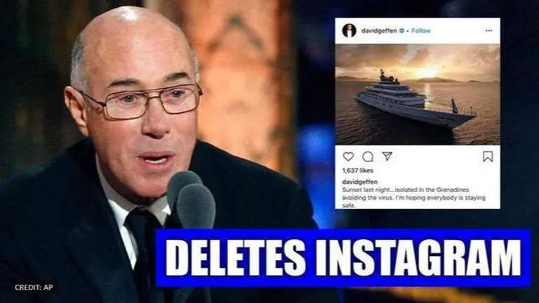 Billionaire David Geffen criticised for self-isolating on his $590 million superyacht David Geffen