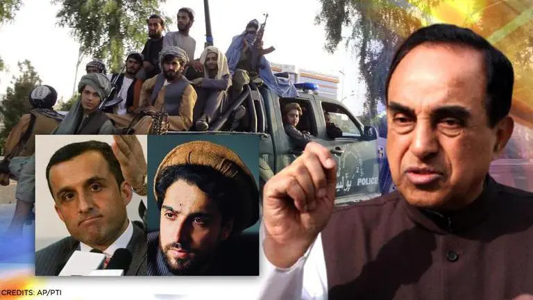 Subramanian Swamy urges Centre to recognise 'new Free Afghanistan' of Massoud & Saleh Subramanian Swamy, Ahmad Massoud, Amrullah Saleh