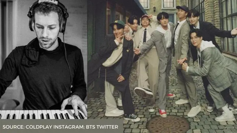 Coldplay's Chris Martin's arrival in South Korea sparks rumours about collab with BTS In Frame: Coldplay's Chris Martin and BTS; Source: Coldplay Instagram, BTS Twitter