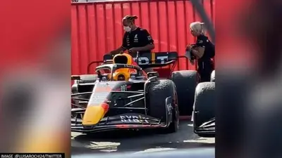 Lewis Hamilton's viral pic of him allegedly touching Red Bull car leaves netizens divided Lewis Hamilton