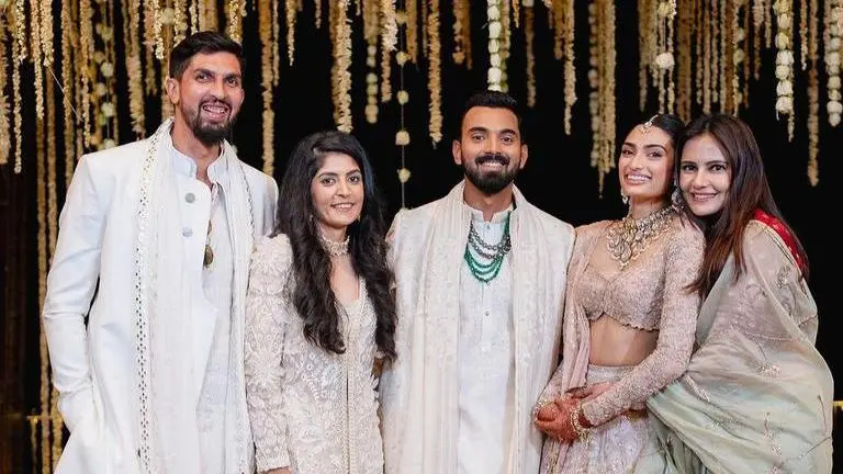 Ishant Sharma, KL Rahul and Athiya Shetty