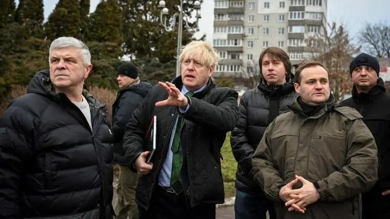 Ex-UK PM Boris Johnson visits Bucha & Borodianka as he meets Zelenskyy in war-hit Ukraine Boris Johnson