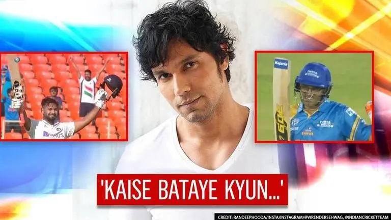 Randeep Hooda lauds Rishabh Pant, Virender Sehwag's classy knocks with tweets Randeep Hooda lauds Rishabh Pant, Virender Sehwag's classy knocks with tweets