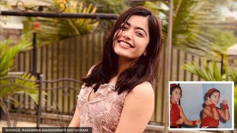 Rashmika Mandanna's childhood picture leaves her fans in awe Rashmika Mandanna